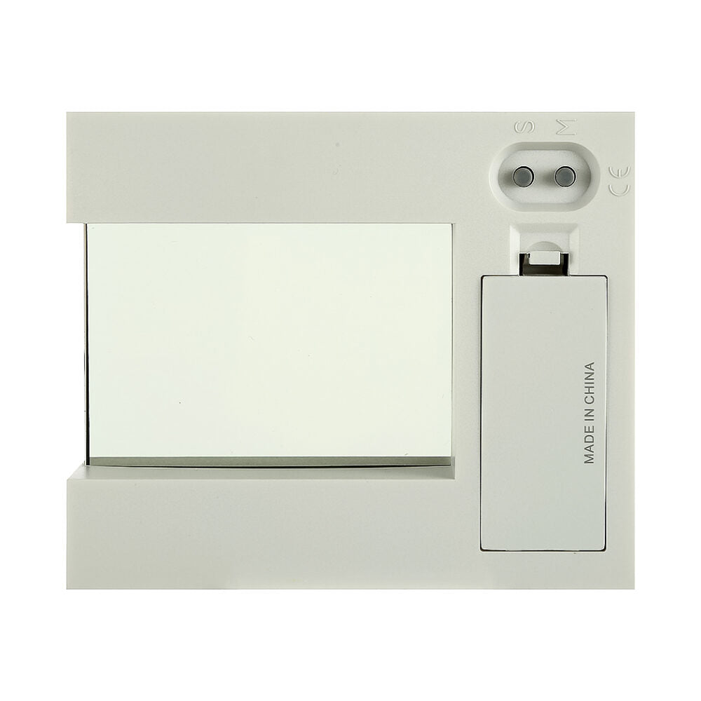 ساعة منبه LCD قابلة للدوران (رمادي)