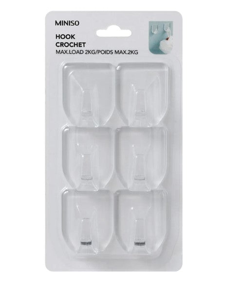 6 قطع هوك شفافة