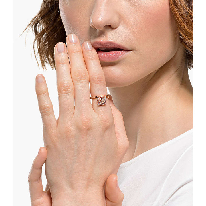 Swarovski Gem Dazzling Swan Woman Ring