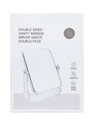 مرآة مستديرة مزدوجة الجوانب مربعة الشكل (2 × تكبير)