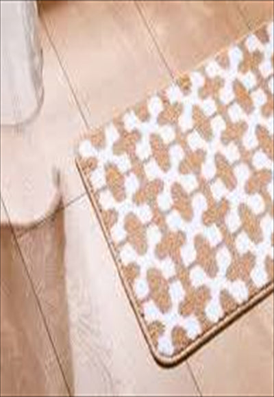 Geometric floor rug (khaki)