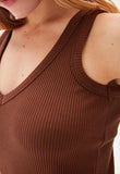 V neck knitted blouse