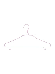 شماعات ملابس الكبار مع هوك 6 قطع (وردي)