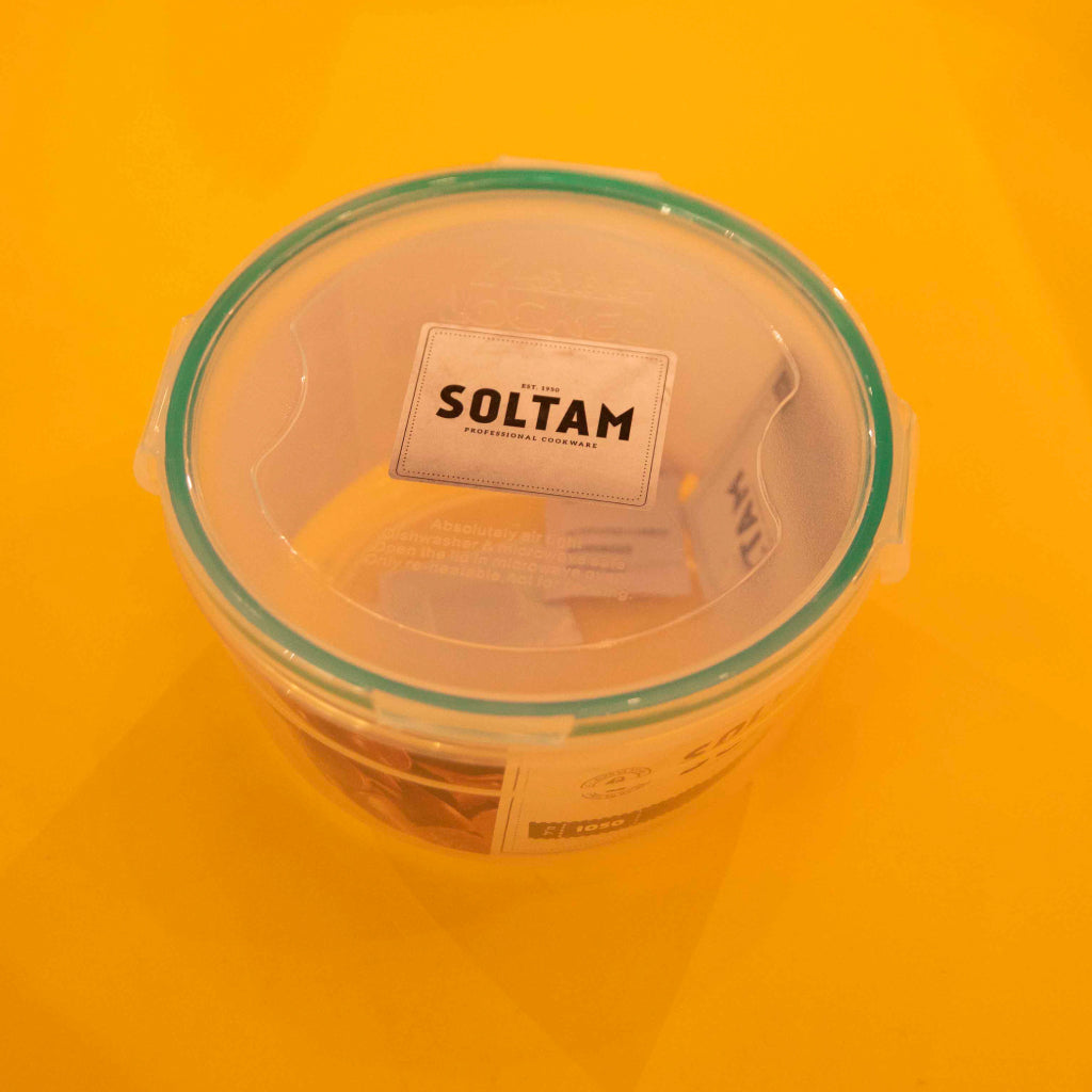 مرطبان تخزين بلاستيكية مستديرة