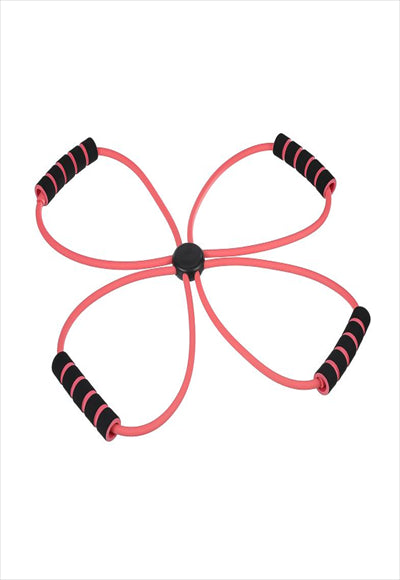 موسع مطاطي لأحزمة المقاومة الرياضية من MINISO (أحمر مرجاني)