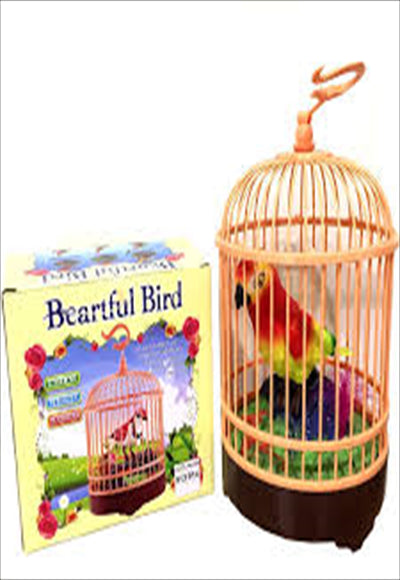 Musical bird with cage