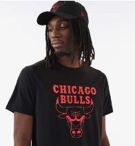 تي شيرت أسود من شيكاغو بولز إن بي إيه فويل