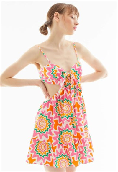 Open short beach dress