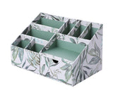 Cardboard storage organizer with divided sections