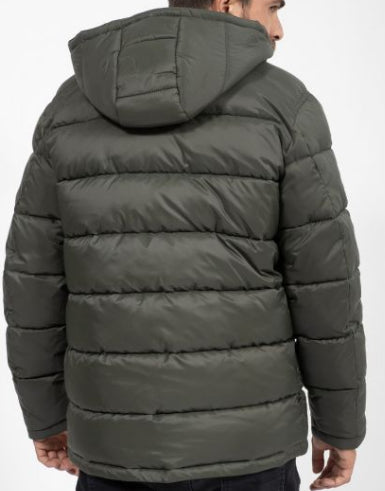 جاكيت زيتي بطاقية