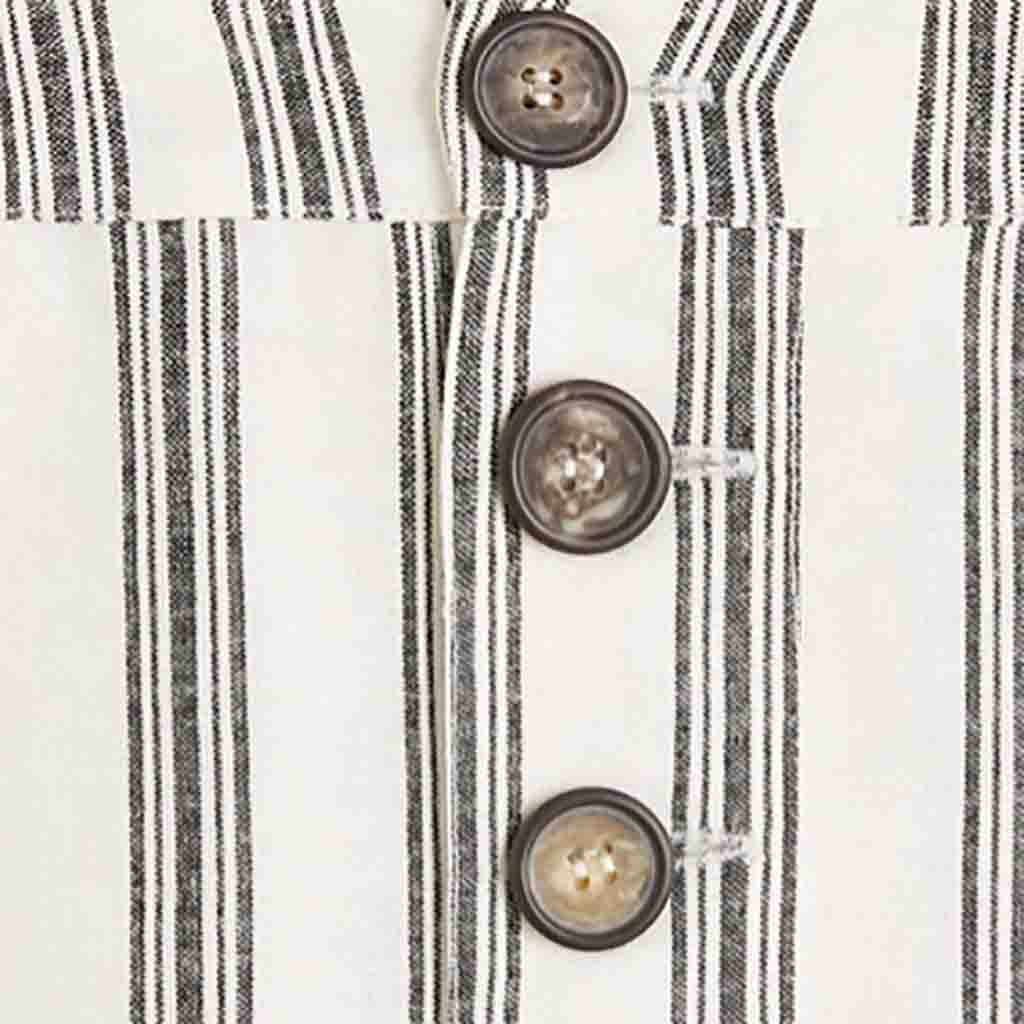 Black vertically striped pants