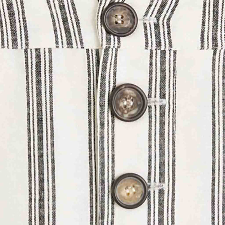 Black vertically striped pants