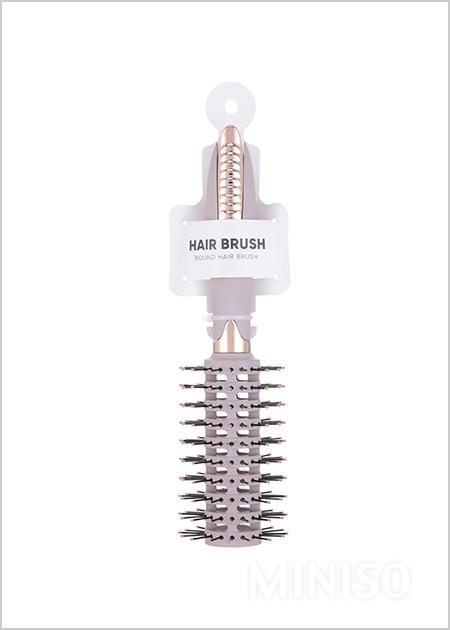 Clip-on round hair brush