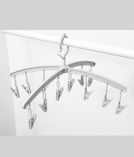 شماعات دبوس غسيل قابلة للطي (رمادي)