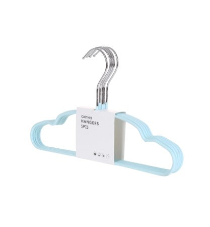 شماعات ملابس غير لامعة للأطفال غير قابلة للانزلاق (5 علاقات)