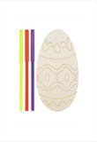 Wooden coloring set (Easter eggs).
