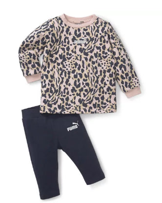 Puma Rose Quartz 98 Mini Cats Crew Fleece Kids' Tracksuit