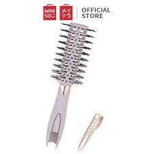 Clip-on round hair brush