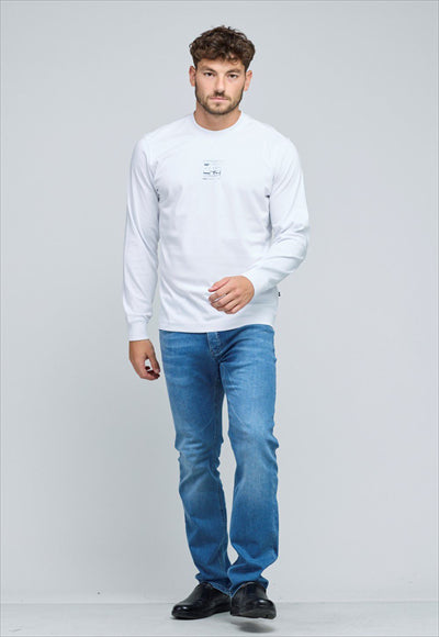 N.S-INTERLOCK L/S CREW NECK TE