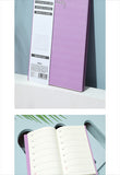 Stitch bound book with calendar (purple)