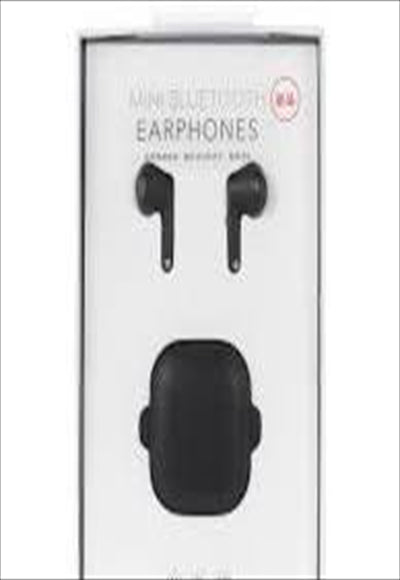 سماعات أذن لاسلكية صغيرة غير لامعة موديل K88 (أسود)