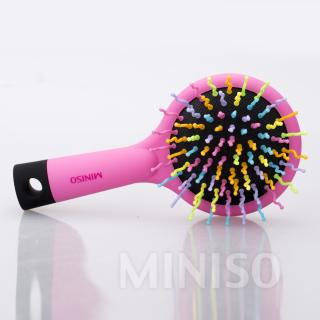 Rainbow hair brush with mirror