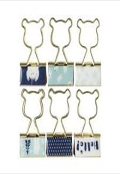 مشابك ربط الأشكال الإيبوكسي من سلسلة الدب الصغير - 6 عبوات (الدب القطبي)