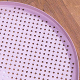 round perforated tray