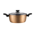24cm casserole forged w/lid 3mm Copper