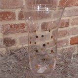 Dotted glass vase