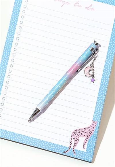 Black Ink Ballpoint Pen with Pendant (1.0 mm) (Star)