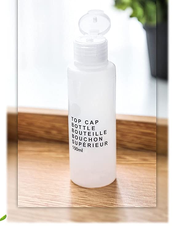 زجاجة بغطاء علوي 100 مل