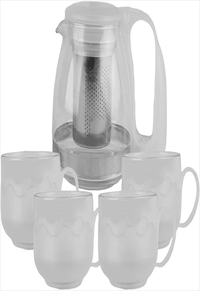 Simple tea set 4+1 (transparent)
