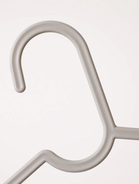 شماعات قماش بسيطة 10 قطع(رمادي)