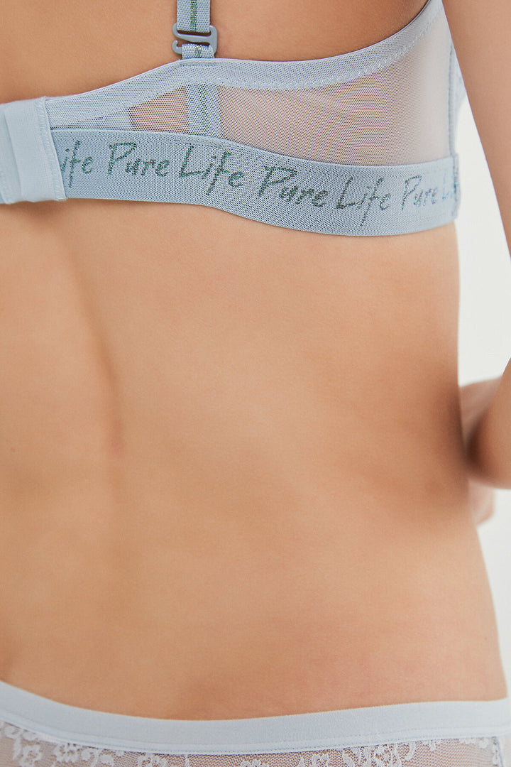 حمالة صدر لوتس زرقاء