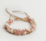 Floral hair band with tie closure