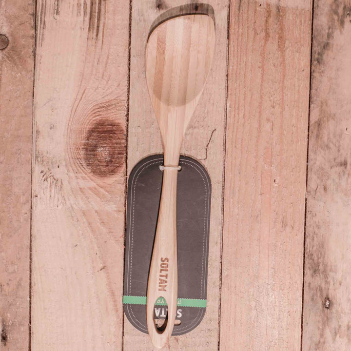 ملعقة خيزران 30 سم حافة مدببة