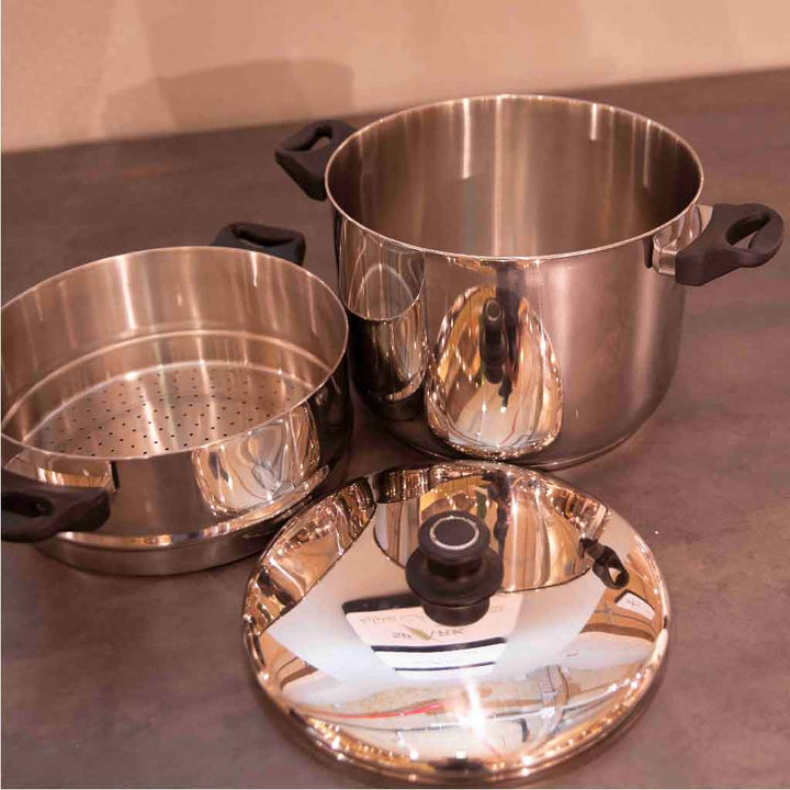 طنجرة ستانلس ستيل كسكس 28 سم 12 + 7 لتر طبقة مخرمة