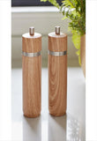 L salt and pepper grinder with a wooden look
