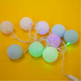Colorful rope + white balls