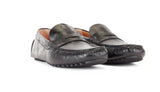PENNY-TRIM MOCCASINS IN LEATHER WITH CAMOUFLAGE PRINT
