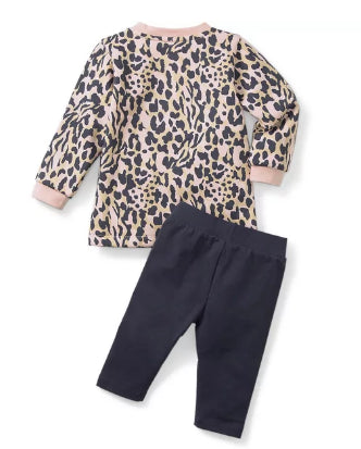 Puma Rose Quartz 98 Mini Cats Crew Fleece Kids' Tracksuit