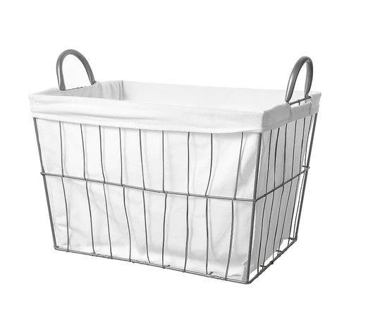 سلة تخزين سلكية مع بطانة قابلة للإزالة