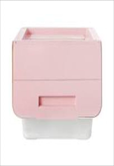 Storage box with wide opening (middle) (pink)