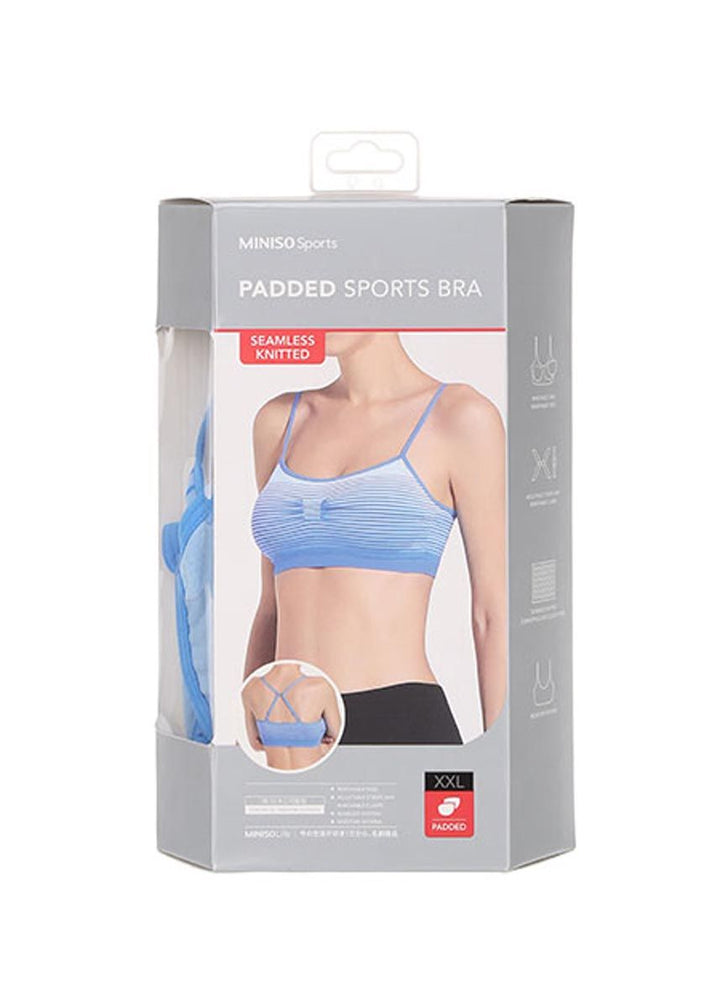Comfortable Sports Bra (Blue XXL)