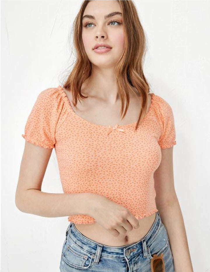 Half-sleeved blouse
