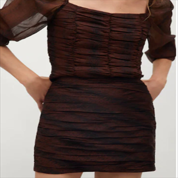 تنورة قصيرة شيفون مطبوعة