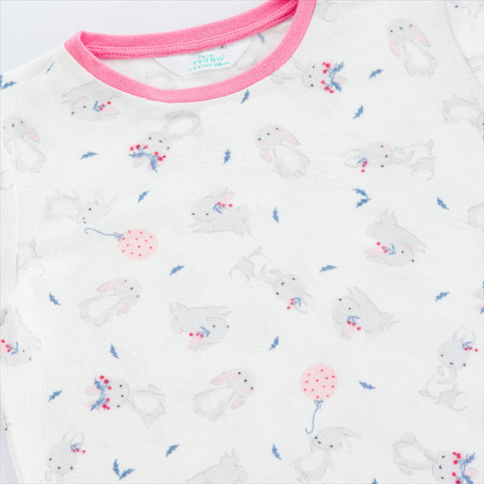 Rabbit print pajama set