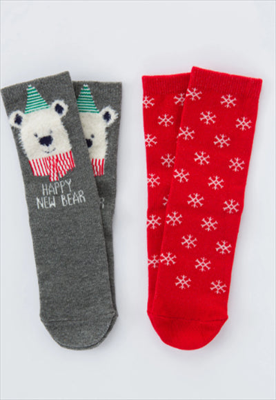 2-in-1 Bear Socks for Unisex