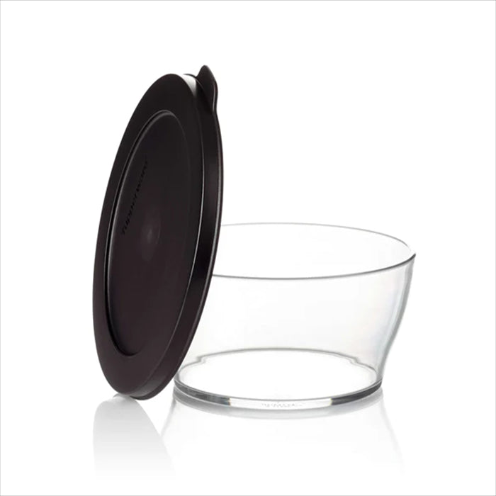 وعاء تخزين و تقديم -كلير- شفاف اسود- 4 لتر